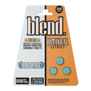 INDOBLEND -100MG TAB 3CT. 5PACK/BLUE RAZZ