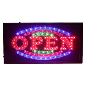 OPEN SIGN BLINKING (19X10)